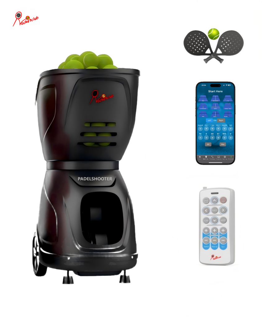 PadelShooter MAX padel ball machine with remote control