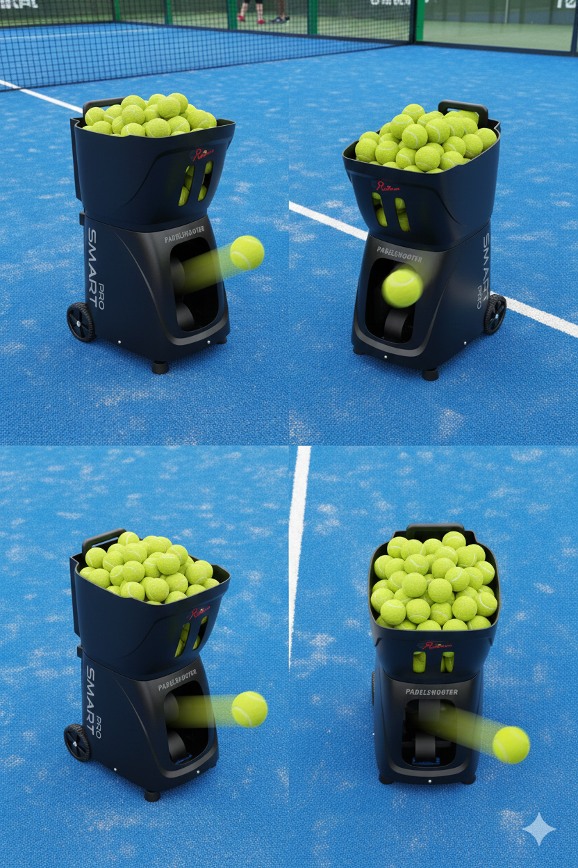 Padelshooter Smart Pro on padel court